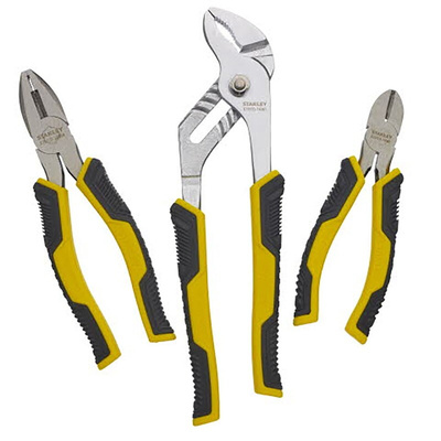 Stanley 3-Piece Plier Set, 180 mm Overall