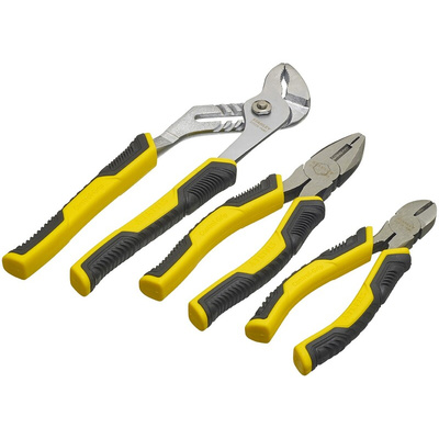 Stanley 3-Piece Plier Set, 180 mm Overall