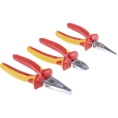 RS PRO 3-Piece Plier Set, 300 mm Overall