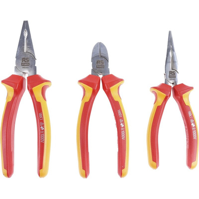 RS PRO 3-Piece Plier Set, 300 mm Overall