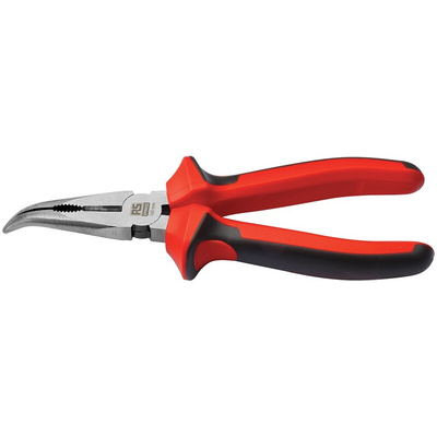 RS PRO Long Nose Pliers, 200 mm Overall, Straight Tip, 67mm Jaw