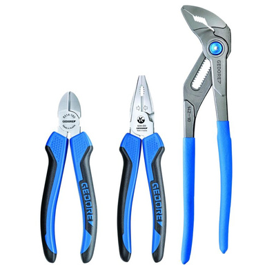 Gedore 8393 3-Piece Plier Set, 510 mm Overall