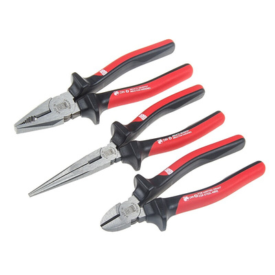 RS PRO 3-Piece Plier Set, 300 mm Overall