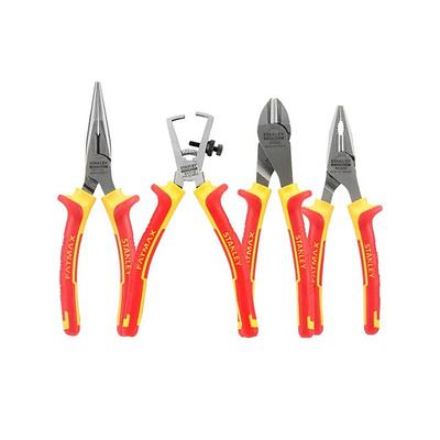 Stanley 4-Piece Plier Set, 185 mm Overall