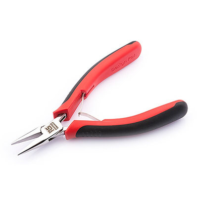 RS PRO Long Nose Pliers, 130 mm Overall, Straight Tip, 25mm Jaw