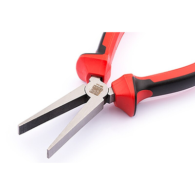 RS PRO Flat Nose Pliers, 160 mm Overall, Straight Tip, 50mm Jaw