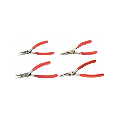 Facom 4-Piece Circlip Plier Set, 25 mm Overall