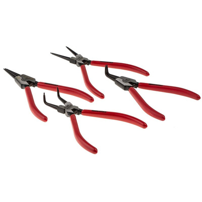 Teng Tools 4-Piece Circlip Plier Set, 210 mm Overall