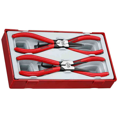 Teng Tools 4-Piece Circlip Plier Set, 210 mm Overall