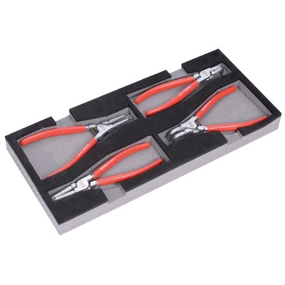 SAM 4-Piece Circlip Plier Set, Bent, Straight Tip, ESD