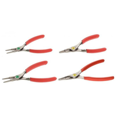 Facom 4-Piece Circlip Plier Set, Straight Tip