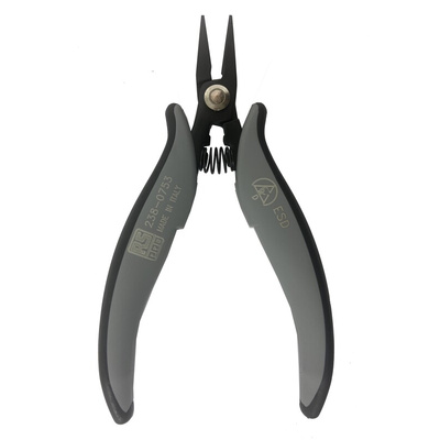 RS PRO Flat Nose Pliers, 146 mm Overall, Straight Tip, 19mm Jaw, ESD