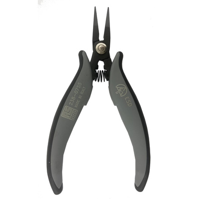 RS PRO Long Nose Pliers, 154 mm Overall, Straight Tip, 25mm Jaw, ESD