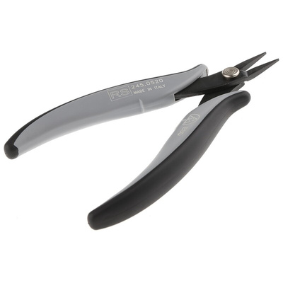 RS PRO Long Nose Pliers, 140 mm Overall, Straight Tip, 17mm Jaw, ESD