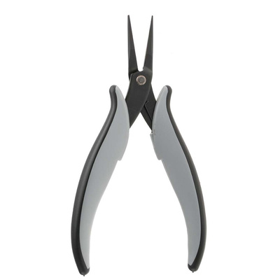 RS PRO Long Nose Pliers, 160 mm Overall, Straight Tip, 17mm Jaw, ESD