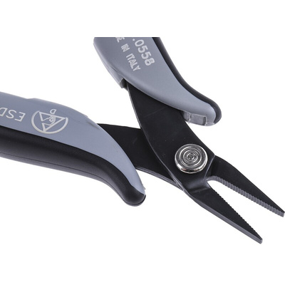 RS PRO Flat Nose Pliers, 140 mm Overall, Straight Tip, 20mm Jaw, ESD
