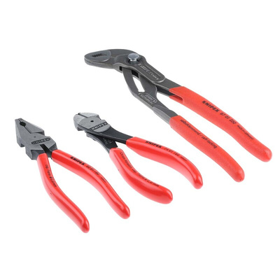 Knipex 3-Piece Plier Set, 175 mm Overall