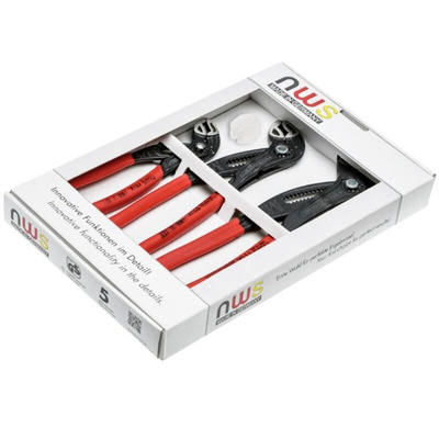 NWS N744 3-Piece Water Pump Plier Set, 300 mm Overall