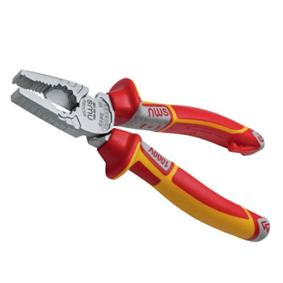 NWS NW782 3-Piece Combination Plier Set, VDE/1000V, 180 mm Overall