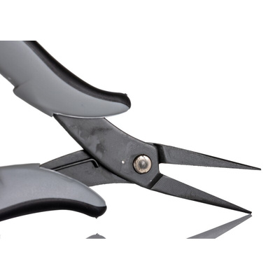 RS PRO Long Nose Pliers, 155 mm Overall, Straight Tip, 28mm Jaw, ESD