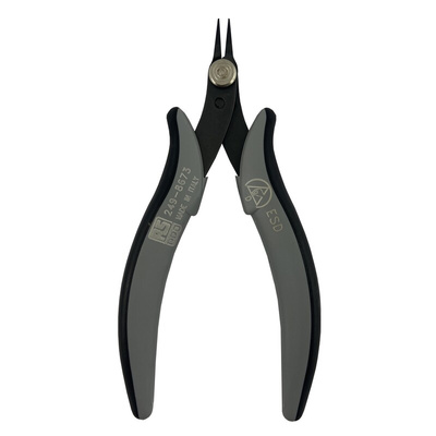 RS PRO Long Nose Pliers, 136 mm Overall, Straight Tip, 12mm Jaw, ESD