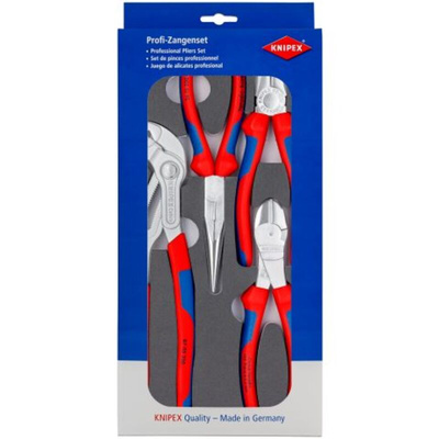 Knipex 4-Piece Plier Set, 335 mm Overall