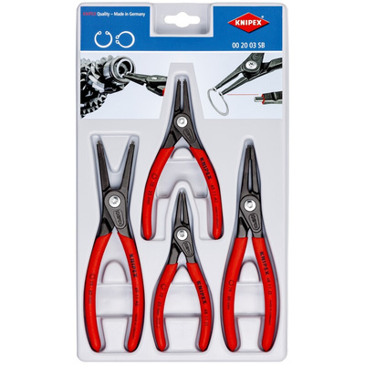 Knipex 4-Piece Circlip Plier Set, 310 mm Overall