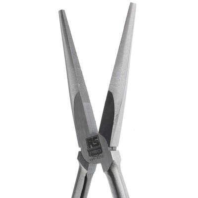 RS PRO Long Nose Pliers, 279 mm Overall, Straight Tip, 90mm Jaw