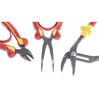 Facom 3-Piece Plier Set, 300 mm Overall