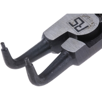 RS PRO Circlip Pliers, 165 mm Overall, Bent Tip