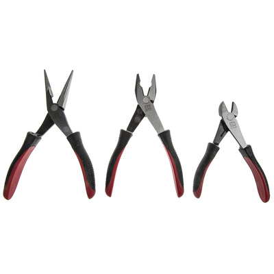 RS PRO 3-Piece Plier Set, 175 mm Overall