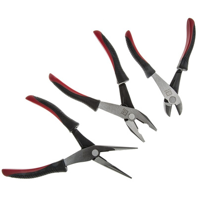 RS PRO 3-Piece Plier Set, 175 mm Overall