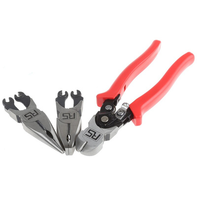 RS PRO 3-Piece Plier Set, 180 mm Overall