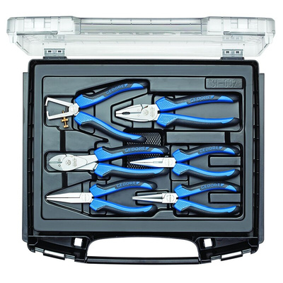 Gedore 1708155 6-Piece Plier Set, 250 mm Overall
