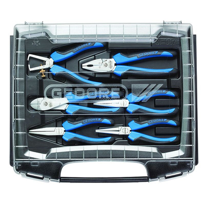Gedore 1708155 6-Piece Plier Set, 250 mm Overall