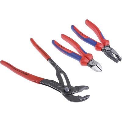 Knipex 3-Piece Plier Set, 305 mm Overall