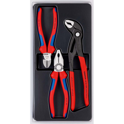 Knipex 3-Piece Plier Set, 305 mm Overall