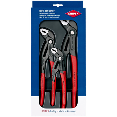 Knipex Cobra® 3-Piece Water Pump Plier Set, 300 mm Overall