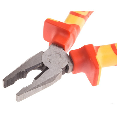 RS PRO Combination Pliers, 160 mm Overall, Straight Tip, VDE/1000V