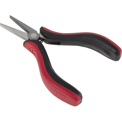 RS PRO Flat Nose Pliers, 130 mm Overall, Straight Tip