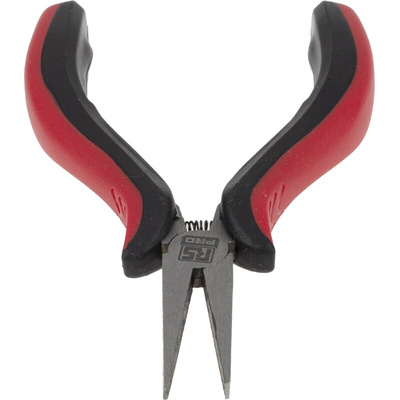 RS PRO Flat Nose Pliers, 130 mm Overall, Straight Tip