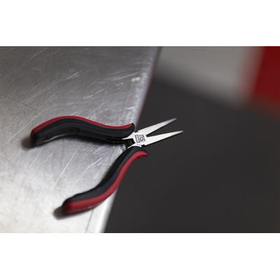 RS PRO Flat Nose Pliers, 130 mm Overall, Straight Tip