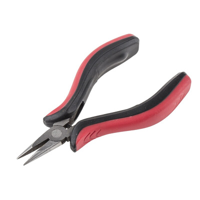 RS PRO Long Nose Pliers, 130 mm Overall, Straight Tip