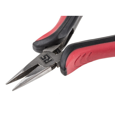 RS PRO Long Nose Pliers, 130 mm Overall, Straight Tip