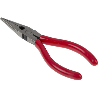 RS PRO Long Nose Pliers, 140 mm Overall, Straight Tip