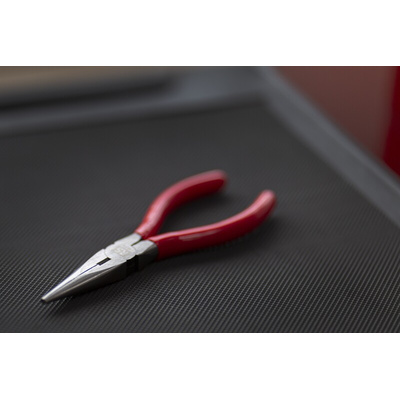 RS PRO Long Nose Pliers, 140 mm Overall, Straight Tip