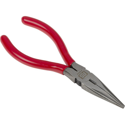 RS PRO Long Nose Pliers, 140 mm Overall, Straight Tip
