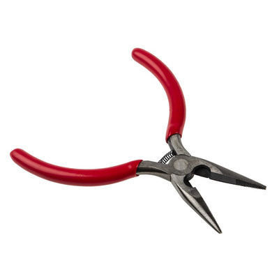 RS PRO Long Nose Pliers, 120 mm Overall, Straight Tip