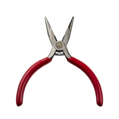 RS PRO Long Nose Pliers, 120 mm Overall, Straight Tip