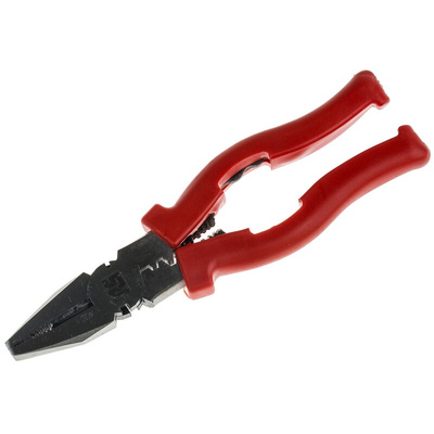 RS PRO Combination Pliers, 200 mm Overall, Straight Tip